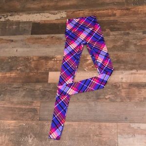 K-DEER Plaid Leggings XS